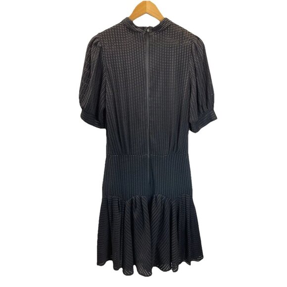 KATHARINE‎ KIDD Womens Black short sleeve mesh drop waist dress size 10 designer - Picture 2 of 12